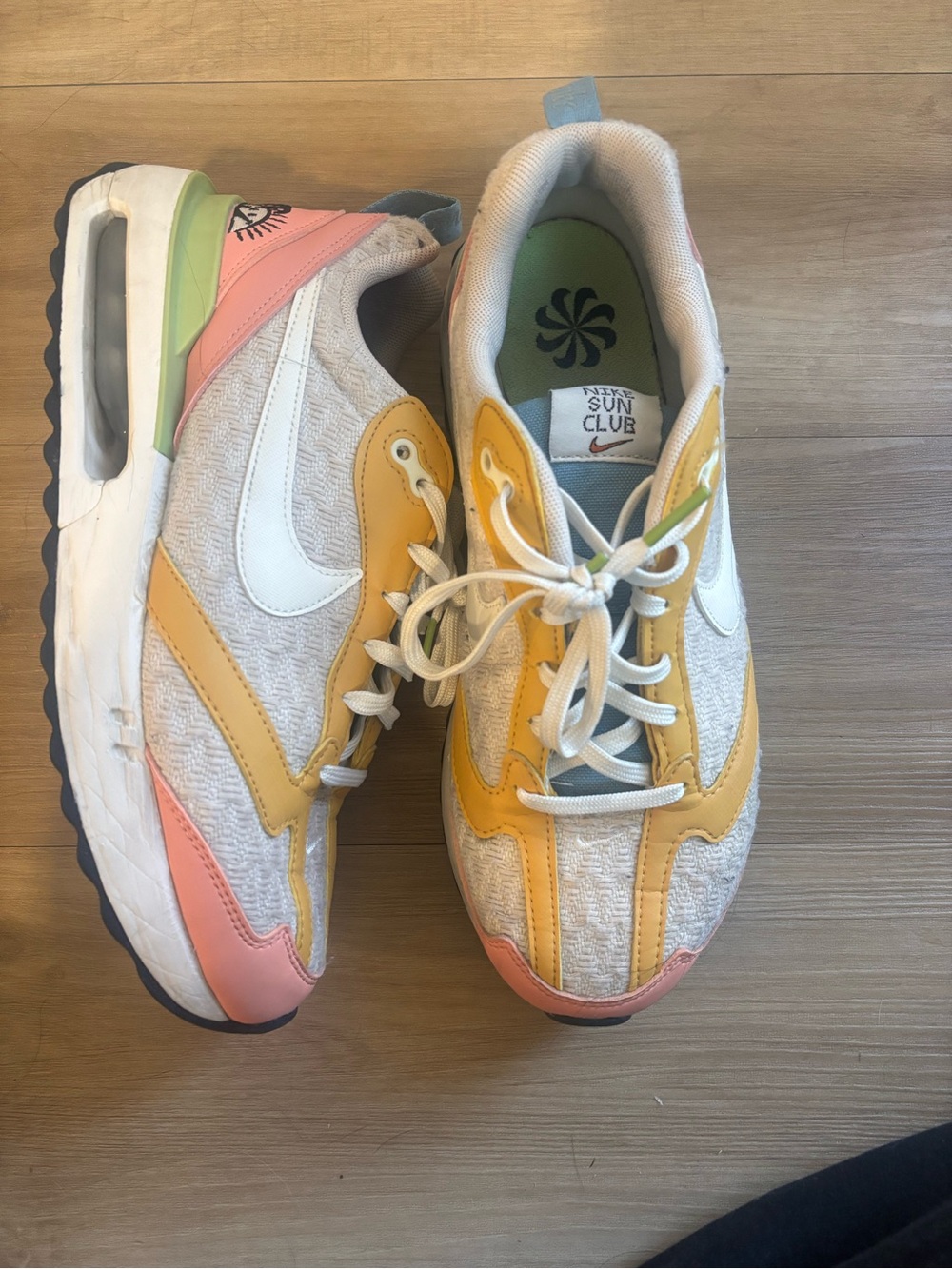 Nike Sun Club Women’s Low-Top Sneakers - Yellow/White/Pink/Green